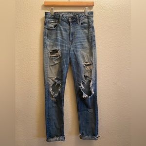 American Eagle Vintage Hi-Rise Slim Distressed Jeans